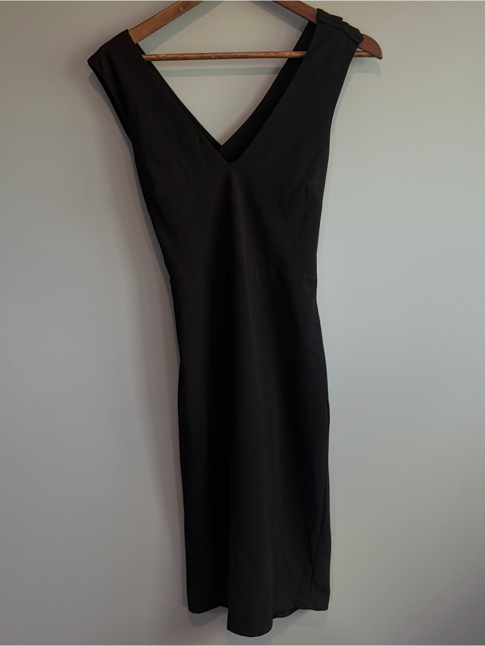NWT Lulus Criss Cross Back Black Mini Dress Women's Size Medium
